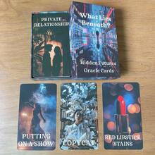 Baraja De Cartas De Oráculo De Futuros Ocultos En Caja Versión En Inglés Palabras Clave Con 56 Tarjetas De Adivinación Con 56 Tarjetas - Multicolor - Ver 7