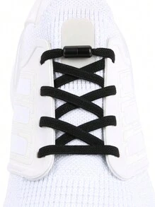 ZHENTOR 1 Par De Cadarços Elásticos Sem Laço Para Adultos, Crianças, Idosos, Sistema Com Cadarços Elásticos, Cadarços Planos Para Tênis, Cadarços Para Tênis, Cadarços Esportivos