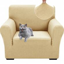 YSTYLE Vỏ Sofa Co Giãn 1/2/3/4 Chỗ, Vỏ Sofa Chống Trượt Có Tay Vịn, Vỏ Sofa Co Giãn Jacquard, Vỏ Sofa Đa Năng Hiện Đại, Vỏ Sofa Chó Mèo Cho Phòng Khách - Màu vàng - Xem 8