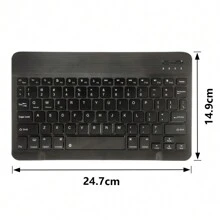 Bàn phím không dây Bluetooth Aigo 60% dành cho máy tính bảng iOS Android Windows tương thích với iPad Air Mini Pro Bàn phím Bluetooth không dây siêu mỏng nhỏ gọn và dễ thương Màu sắc đẹp - 030 BT KB-đen - Xem 8
