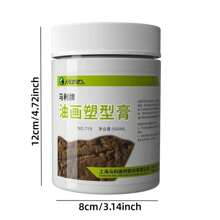 Pasta de textura media para pintura acrílica, color blanco, tamaño grande, para estudiantes y artistas, se puede usar como gesso, para pintura DIY, de secado rápido y resistente a las grietas. Vuelta al colegio, Día de la Madre, regalo de mamá, vuelta al colegio, útiles escolares - Pasta de modelar para pintura al óleo - Ver 2