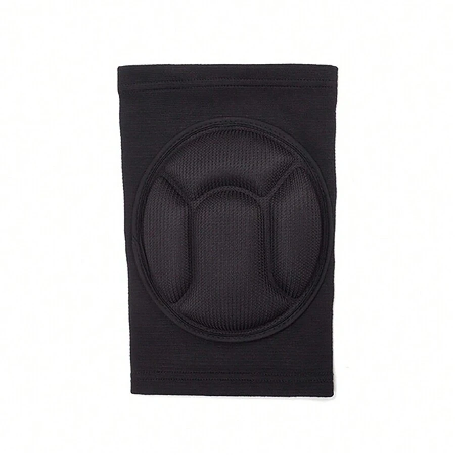 1pc Thick High-Density Sponge Anti-Slip Knee Pad With Elastic Fabric For Sports - Black - View 1