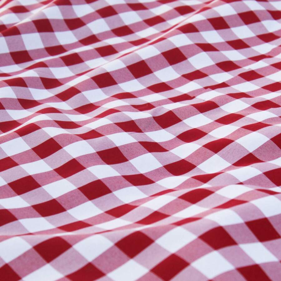 Cobre Mancha Xadrez Oxford Fio Tinto 70 X 70cm Bar Restaurante Uso Geral Piquenique Toalha de Chá - Vermelho - Visão 1