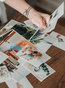 FERAX 100 Folhas de Papel Fotográfico Glossy A6 230g - Papel Brilhoso com Secagem Rápida 10x15cm - Branco - Visão 5