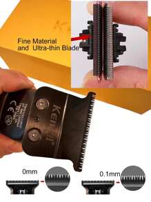 Kemei Kemei Brand  Metal Body New Hair Clipper Professional Electric 0mm Zero Gapped Carving Clipper For Men Cordless Rechargeable Metal  Powerful Hair Trimmer WIth LCD Display Cutting Machine Good Quality KM-2293