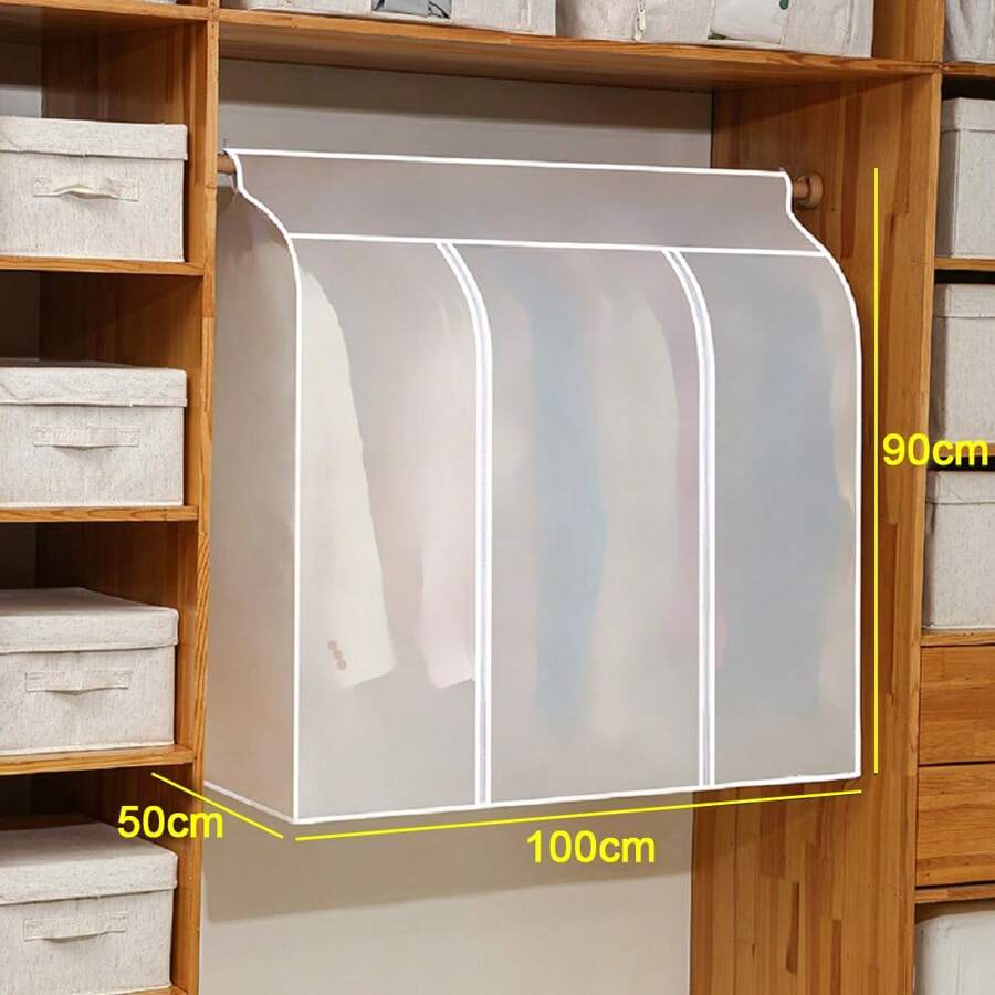 Fundas para ropa, bolsa, organizador, almacenamiento - Blanco - Ver 1