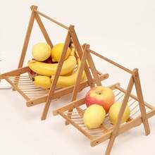 One Piece Lamb Meat Hanging Rack For Hot Pot Restaurant, Bamboo Vegetable Basket, Dim Sum Frame And Unique Dinner Plate - Yellow - View 3