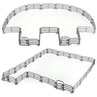 20 piezas Juego exquisito de cercas de simulación, accesorios de valla de granja y rancho, decoración de caja de arena verde, cerca rural, decoración de habitación, regalos de invierno, juguetes de granja, granja, juguetes para habitación de niños, establo de caballos, juguetes de caballos para niños, granja, juguetes de granja, juguetes para niños, construcción, cerca de estaquillas, modelo de caballo