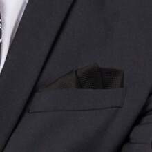 1 Pièce Mouchoir De Poche En Soie À Carreaux Pour Costume D'affaires Formel De Mariage Pour Homme