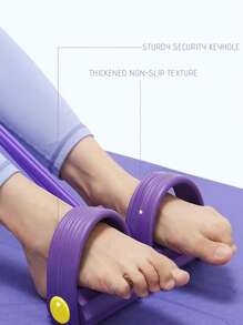 1pc Multi-Functional Tension Rope, 4 Tubes Elastic Yoga Pedal Puller Resistance Band, Natural Latex Fitness Equipment, Suitable For Abdomen/Waist/Arm/Leg Stretching Weight Loss Training Gym Accessories, Sport, Gym, Home Exercise, Sport Accessories, Gym Accessories, CrossFit Accessories