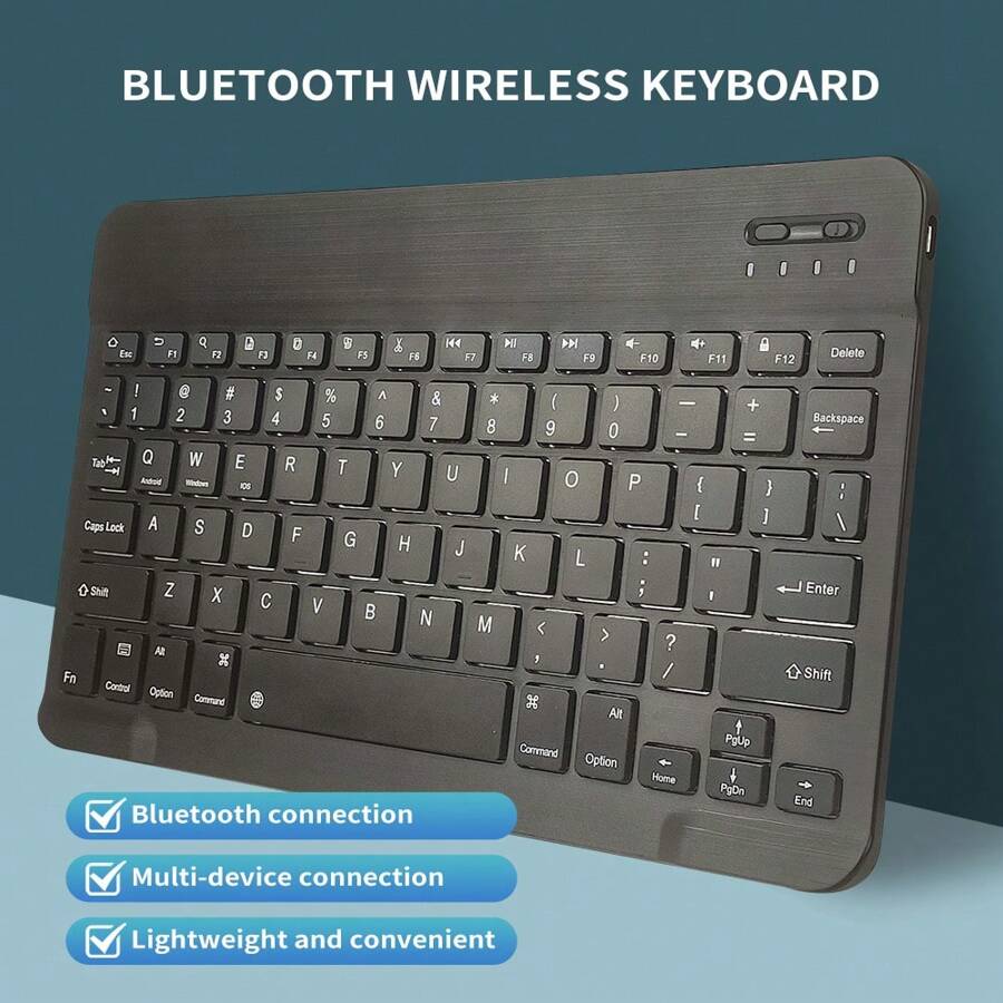 Bàn phím không dây Bluetooth Aigo 60% dành cho máy tính bảng iOS Android Windows tương thích với iPad Air Mini Pro Bàn phím Bluetooth không dây siêu mỏng nhỏ gọn và dễ thương Màu sắc đẹp