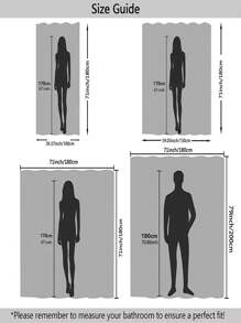 1pc Modern Artistic String Shower Curtain Waterproof Fabric Bathroom Divider Anti-Mold Wet & Dry Separation Shower Screen Home Bathroom Decor Fall Decor Bathroom Accessories Back To School