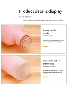 1 Pièce Bouteille D'huile Essentielle Rose Dégradée De 5ml/10ml/15ml/20ml/30ml/50ml/100ml, Conteneur Portable De Maquillage Rechargeable Avec Compte-gouttes