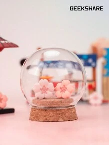 GeekShare 4 件硅胶拇指握把套，不对称樱花设计，适用于 2/Switch/Switch OLED/Switch Lite - 粉色 - 查看 3