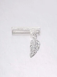 1 件金属时尚银叶表带饰物装饰环，兼容 表带配件，兼容 Galaxy Watch 系列表带饰物礼物 - 銀色 - 查看 7