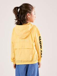 Annil Boys' Sun Protection Clothing, UV Resistant Jacket, Summer Style Student Jacket - Yellow - View 2