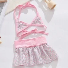 小狗性感胸罩裙,可調節肩帶狗比基尼套裝,美人魚設計師海灘連衣裙,有趣的夏季衣服 - 彩色 - 查看 16