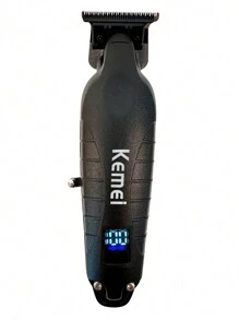 Kemei Kemei Brand  Metal Body New Hair Clipper Professional Electric 0mm Zero Gapped Carving Clipper For Men Cordless Rechargeable Metal  Powerful Hair Trimmer WIth LCD Display Cutting Machine Good Quality KM-2293