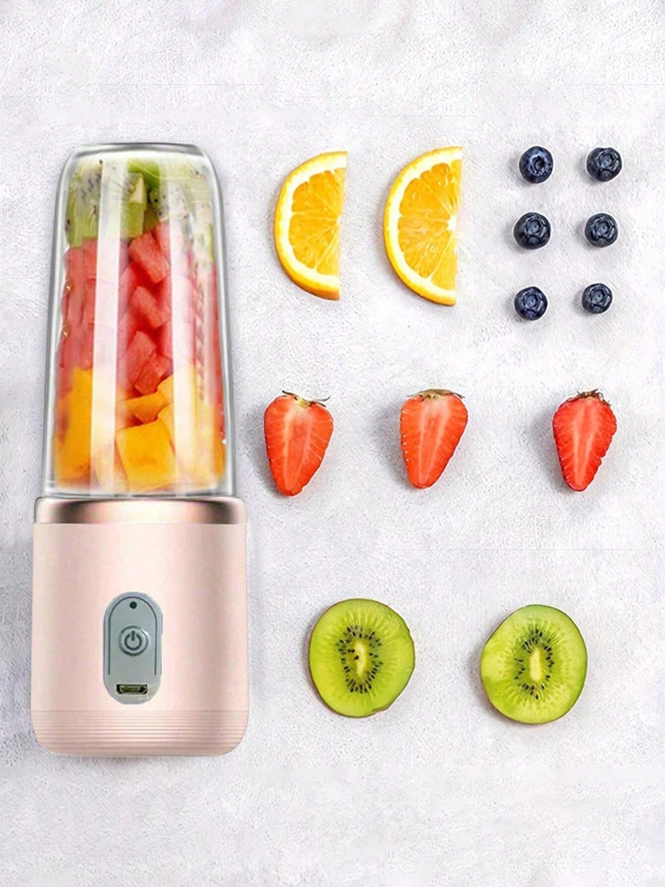 Licuadora Portatil Licuadora Celeste Recargable Portu00e1til Doble