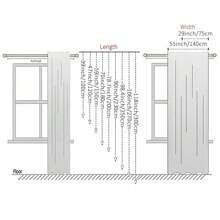 Lace White Gauze Non Perforated Curtains, Gauze Curtains, White Sand Living Room Balcony Bay Windows, American Style Countryside And Countryside Through Pole Style Window Gauze Curtains, 2 Pieces Set - White - View 6