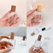 1 Miếng Đơn giản Trong suốt Bằng gỗ Che phủ Chai xịt nước hoa , Ly Chai Đối với Lưu trữ Chất lỏng Như Trang điểm Nước , Kem dưỡng da , Rượu  , , Nước hoa , Qủa tặng Lưu trữ , Trưng bày , bao bì Chai , Du lịch Có thể mang đi Mỹ phẩm Chai lưu trữ - Nhiều màu - Xem 2