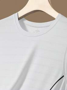 Men's Solid Color Sleeveless Tank Top, Breathable For Outdoor Running, Workout, Gym, Basketball, Summer - White - View 3