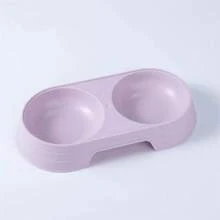 PETSIN 1 pieza Tazón de agua/comida protector para el cuello de mascota de gato, tazón de 4 patas de color macaron de plástico