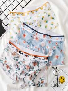 男士3入組透氣網眼性感短褲