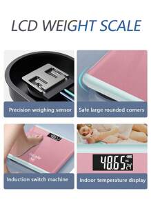 1pc Household Weight Scale With Lcd Display