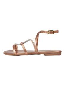 Women Flat Sandals - 銅色 - 查看 4