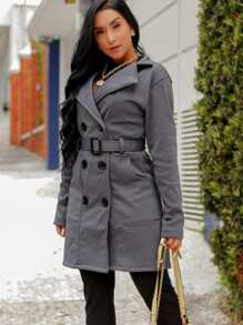 Women Overcoats - Xám - Xem 1