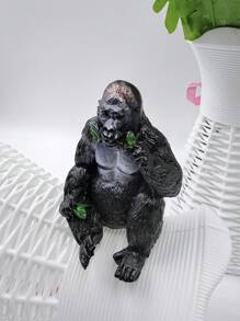 1pc Powerful Resin Gorilla Ornament To Protect You - Black - View 4