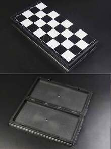 1入組磁性國際象棋套裝,可折疊的棋盤適合初學者,互動桌遊,送給朋友的絕佳禮物 - 黑與白 - 查看 5