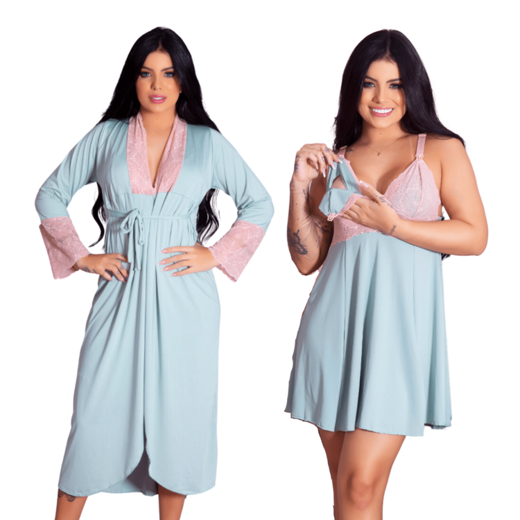 Plus Size Nightgowns & Sleepshirts - 綠色 - 查看 1