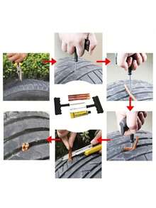 Reparos Para Pneus Motos Carros Com 6 Peças - Damasco - Visão 3