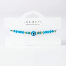 4 cái/bộ Phong cách Bohemian Của phụ nữ Có thể điều chỉnh Dệt Vòng tay Với Tự nhiên Hạt đá , Không giới tính Thiết kế , Lý tưởng Như Đồ trang sức Món quà Đối với Cổ tay Hoặc Mắt cá chân - Nhiều màu - Xem 14