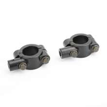 7/8" Motorcycle Handlebar Mirror Adaptor Clamp Mount Bracket 10mm CCW Aluminium - 黑色 - 查看 4