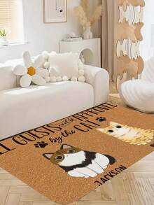 1 Miếng Phong cách Bohemian Felt Chất liệu Với Chống trượt Dấu chấm Dày lên Thảm trải sàn Đối với Phòng khách , Phòng ngủ , Phòng tắm , Thanh lịch Nhà  Đồ trang trí Thảm Với Mềm mại Kết cấu , Chống mệt mỏi , Số lớn Chống trượt , Máy giặt được Thiết kế - Nhiều màu - Xem 1
