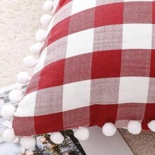 Cushion Cover - Kẻ sọc đỏ - nhỏ - Xem 4