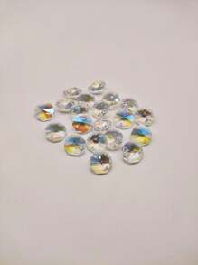 20 Cái/100 Cái 14mm 2 Lỗ Thủy Tinh Pha Lê Hạt Bát Giác/Thủy Tinh Sun Catcher Hạt/Thủy Tinh Hình Bát Giác Hạt Cho Đèn Chùm Trang Trí/Trang Trí Sân Vườn Phụ Kiện Pha Lê Đèn Chùm/Trang Trí Đám Cưới/Trang Trí Ngày Lễ/Trang Trí Cửa Sổ/Trang Trí Cây Giáng Sinh/DIY Suncatcher - Trong sáng - Xem 3