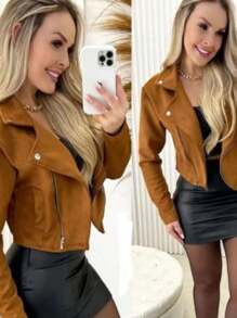 Casaco Suede Jaqueta Camurça  Juliete Tendêcias da Moda Inverno 20204