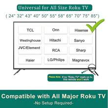 New Replaced Remote For All Hisense ROKU Smart TVs With DISY Net Flix Hulu Roku App Keys Fit For 40H4E 43H4D 43H4E 43R7E 50H4D 50H4 55H4 48H4 40H4 R6070 50R7E 32H4C 32H4D 32H4E 32H4F 40H4C 40H4D - 黑色 - 查看 4