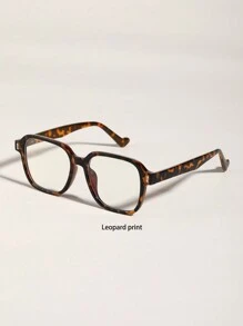 1 件装女士方形塑料镜框透明眼镜适合阅读和驾驶服装配饰透明眼镜配件女士眼镜配件 - 無色 - 查看 17