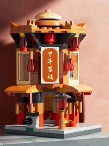 1入組街景建築模型/微小型微粒建築積木玩具,創意有趣的臭豆腐車/章魚小丸子車/冰淇淋車/新鮮果汁車/烤栗子車/熱狗面包車/串燒車/甜點車結構拼圖裝配,學習益智遊戲 - 彩色 - 查看 29