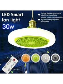 Ventilador De Techo Lámpara Moderno Iluminación - Multicolor - Ver 2