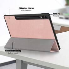 USTIYA Funda para Galaxy Tab S9 11 Pulgadas 2023,Compatible con Samsung Tab S9 Case Uso Rudo Carcasa Protectora con S Pen Soporte y Pantalla multiángulo - Rosa - Ver 8