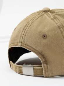 1pc Kids' Adjustable Size Excavator Embroidery Baseball Cap, Outdoor Casual Fashion Sun Ion, Suitable For All Seasons, Spring/Summer - Khaki - View 3
