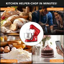 CHEFTRONIC 7-Quart Tilt-Head Stand Mixer - 650W 6-Speed, Multifunctional Kitchen Stand Mixer With Dough Hook, Whisk, Food Mixing Paddle And Butter Paddle - US A Type Plug(110-127V) - View 9