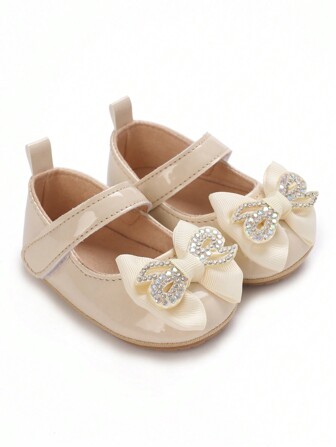 2024 New Arrival Fashionable Retro Style Girl's & Toddler Girls' Flat Shoes With Slip-Resistant & Comfortable Butterfly Design