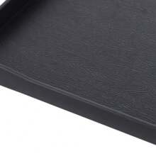 1pc Plastic Toiletry Tray, Reusable Multi-Purpose Rectangle Serving Tray For Restaurant Home Kitchen Hotel Room Water Bottle Storage Toilet Restaurant Hotel - Black - View 11